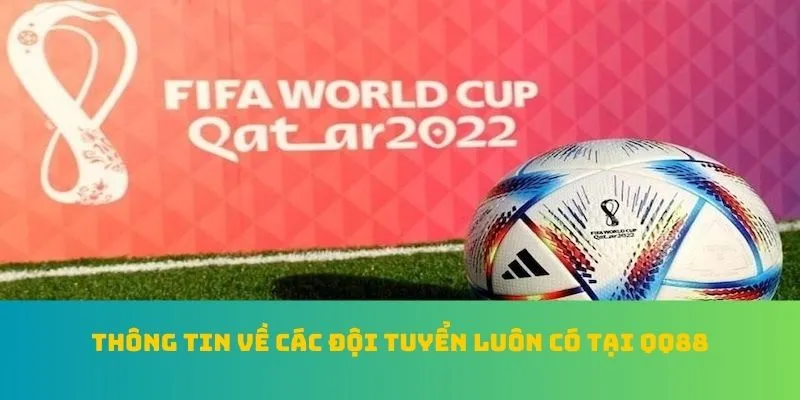 Thông tin về các đội tuyển luôn có tại QQ88
